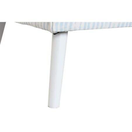 Divano DKD Home Decor Azzurro Bianco Blu cielo Metallo Righe Mediterraneo 130 x 68 x 78 cm