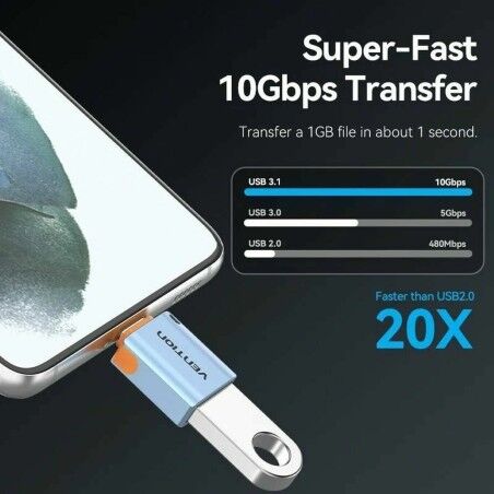 Adattatore USB con USB-C Vention CUBH0