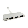 Hub USB C CoolBox COO-HUC3U3PD Alluminio