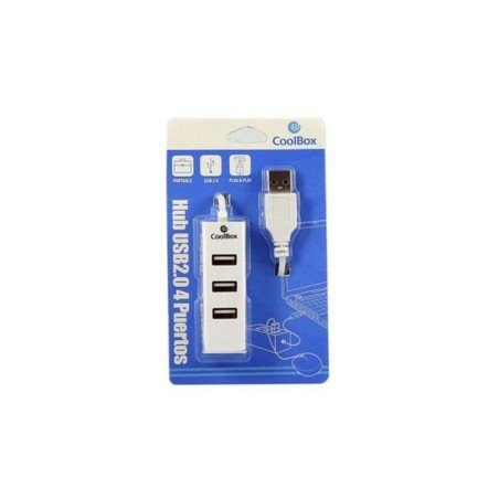 Hub USB CoolBox COO-UPH190 Bianco