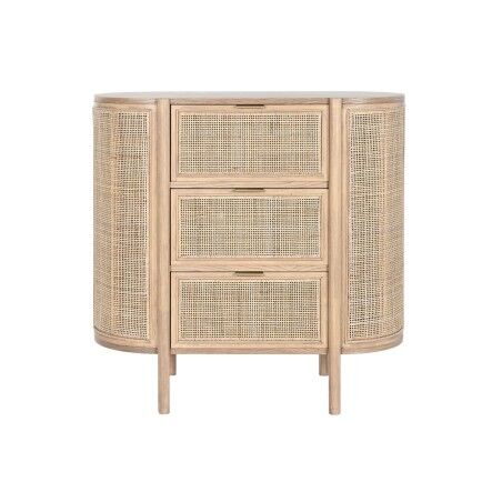 Cassettiera Home ESPRIT Naturale Legno d'albero della gomma Moderno 80 x 39 x 80 cm