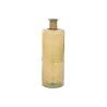 Vaso Home ESPRIT Giallo Corda Vetro Temperato 25 x 25 x 75 cm