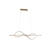 Lampadario Home ESPRIT Bianco Dorato Silicone Alluminio 55 W 120 x 10 x 30 cm