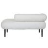 Divano DKD Home Decor Bianco Nero Metallo Scandi 127,5 x 73,5 x 64 cm