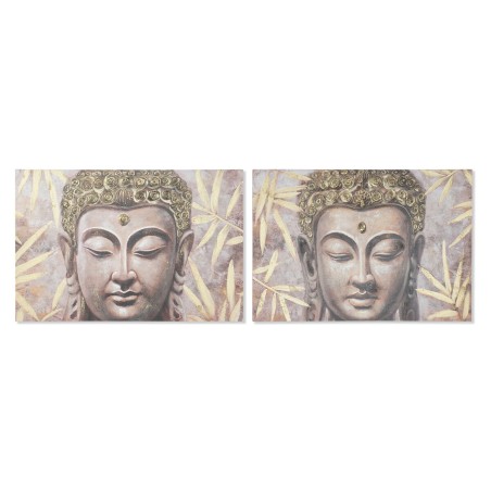 Quadro Home ESPRIT Buddha Orientale 120 x 3 x 80 cm (2 Unità)