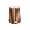 Tavolo aggiuntivo DKD Home Decor Bianco Naturale Marmo Legno di mango 47 x 47 x 58 cm