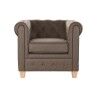 Poltrona DKD Home Decor 80 x 80 x 70 cm Legno Marrone scuro