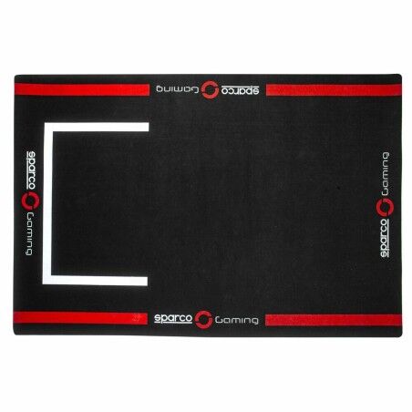 Tappetino da gaming Sparco S099101NRRS Rosso Nero/Rosso