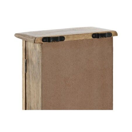 Armadietto portachiavi Home ESPRIT Bianco Naturale 18 x 7,5 x 28 cm