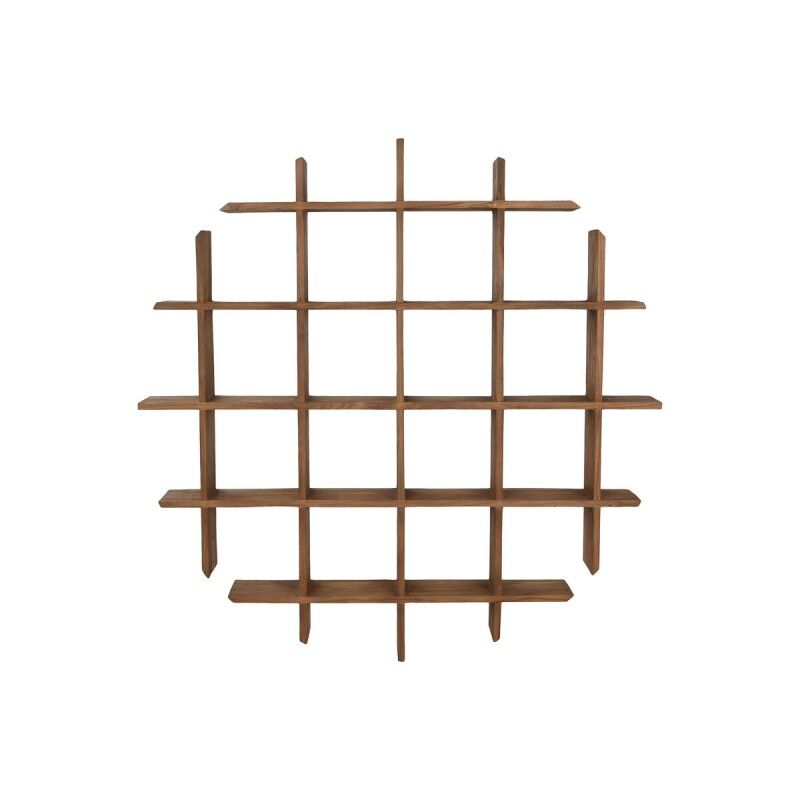 Scaffale Home ESPRIT teak 120 x 15 x 120 cm Scaffale Home ESPRIT teak 120 x 15 x 120 cm