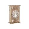 Armadietto portachiavi Home ESPRIT Bianco Naturale 18 x 7,5 x 28 cm