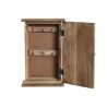 Armadietto portachiavi Home ESPRIT Bianco Naturale 18 x 7,5 x 28 cm