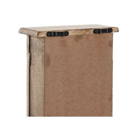 Armadietto portachiavi Home ESPRIT Bianco Naturale 18 x 7,5 x 28 cm