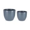 Set di Vasi Ibergarden CAZORLA-22-28-A Antracite Argilla Ø 22 cm Ø 28 cm 22 x 22 x 18 cm 28 x 28 x 24 cm 2 Pezzi