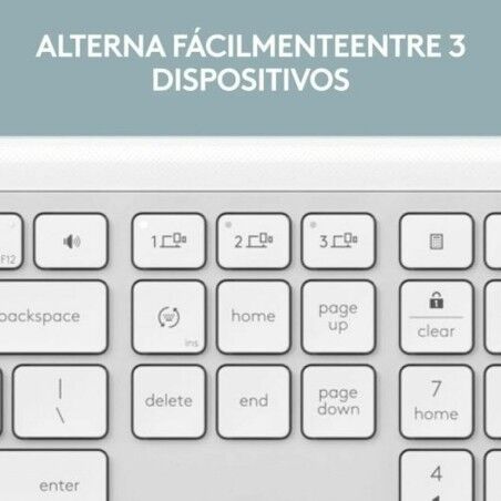 Tastiera e Mouse Logitech 920-012596 Bianco Spagnolo QWERTY