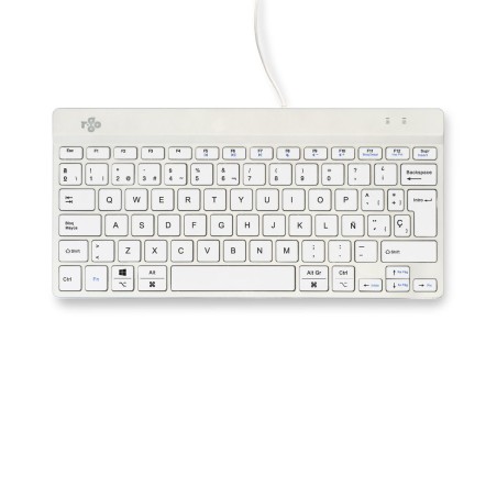 Tastiera R-Go RGOCOESWDWH Bianco Qwerty in Spagnolo