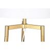 Lampada da Terra DKD Home Decor Dorato Metallo Poliestere Bianco 50 W Legno MDF (41 x 41 x 156 cm)