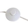 Lampada da Terra DKD Home Decor Dorato Metallo Poliestere Bianco 50 W Legno MDF (41 x 41 x 156 cm)