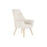 Poltrona DKD Home Decor Crema Naturale 65 x 75 x 96 cm