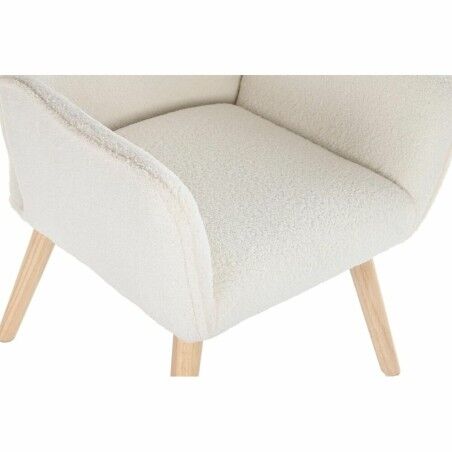 Poltrona DKD Home Decor Crema Naturale 65 x 75 x 96 cm