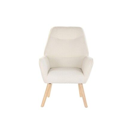 Poltrona DKD Home Decor Crema Naturale 65 x 75 x 96 cm