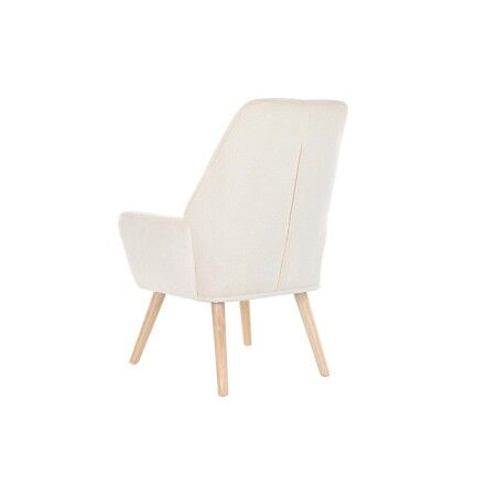 Poltrona DKD Home Decor Crema Naturale 65 x 75 x 96 cm