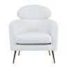 Poltrona Home ESPRIT Bianco Argentato Metallo 71 x 75 x 95 cm