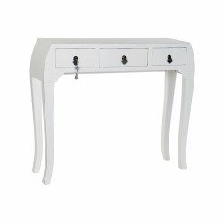 Ingresso DKD Home Decor Bianco Argentato 96 x 26 x 80 cm