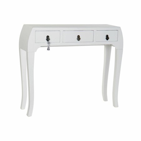 Ingresso DKD Home Decor Bianco Argentato 96 x 26 x 80 cm