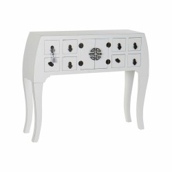 Ingresso DKD Home Decor Bianco Argentato 98 x 26 x 80 cm