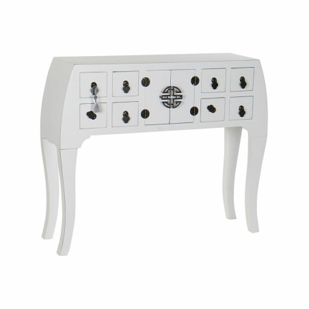 Ingresso DKD Home Decor Bianco Argentato 98 x 26 x 80 cm