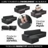 Rivestimento per chaise longue con braccio corto a sinistra Sofaskins NIAGARA 210 - 340 cm