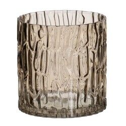 Vaso Marrone Cristallo 14 x 14 x 14 cm