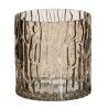 Vaso Marrone Cristallo 14 x 14 x 14 cm