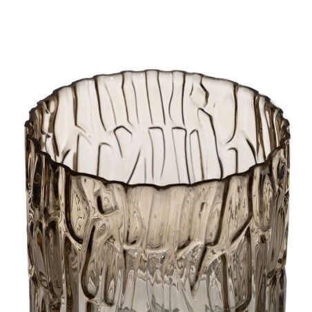 Vaso Marrone Cristallo 14 x 14 x 14 cm