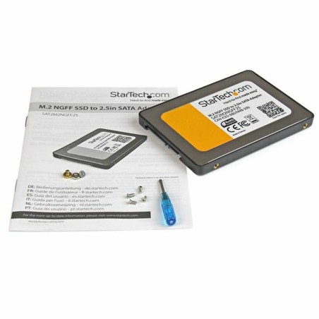 Adattatore SATA Startech SAT2M2NGFF25 Nero 2,5" SSD M.2 SATA III 2.5"