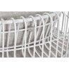 Poltrona Home ESPRIT Bianco Metallo 76 x 66 x 65 cm