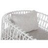 Poltrona Home ESPRIT Bianco Metallo 76 x 66 x 65 cm