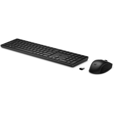 Tastiera e Mouse Wireless HP 4R009AAABE Qwerty in Spagnolo Nero