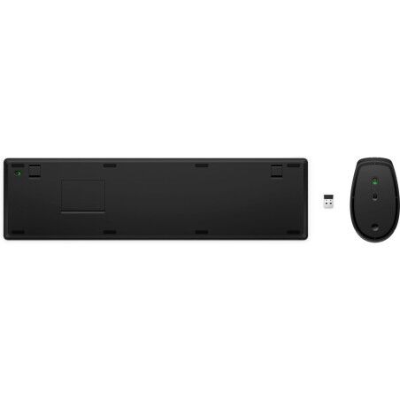 Tastiera e Mouse Wireless HP 4R009AAABE Qwerty in Spagnolo Nero
