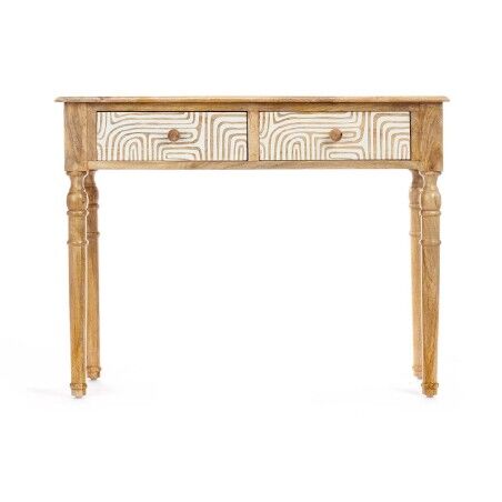 Ingresso con 2 Cassetti Gift Decor 34 Bianco Marrone 98 x 77 x 42 cm Curva