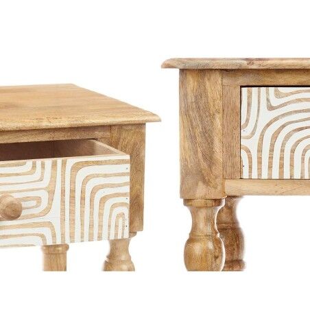 Ingresso con 2 Cassetti Gift Decor 34 Bianco Marrone 98 x 77 x 42 cm Curva
