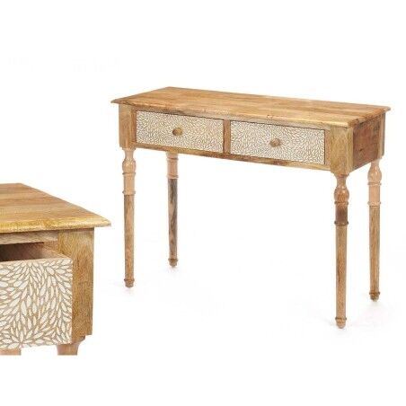 Ingresso con 2 Cassetti Gift Decor 33 Bianco Marrone 98 x 77 x 42 cm Fogli