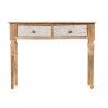 Ingresso con 2 Cassetti Gift Decor 35 Bianco Marrone 98 x 77 x 42 cm Righe