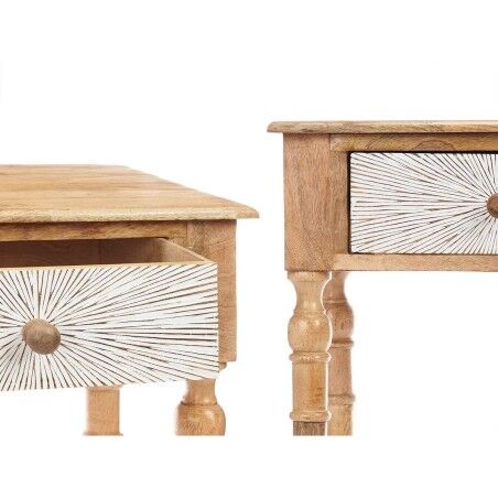 Ingresso con 2 Cassetti Gift Decor 35 Bianco Marrone 98 x 77 x 42 cm Righe