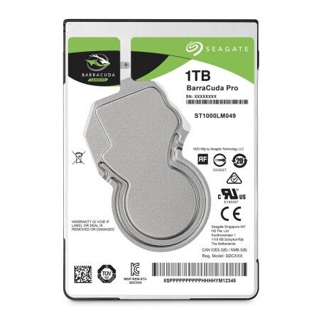 Hard Disk Seagate ST1000LM049 1 TB SATA6 128 MB 2,5" 1 TB HDD