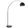 Lampada da Terra Home ESPRIT Nero Metallo Marmo 50 W 220 V 36 x 110 x 195 cm