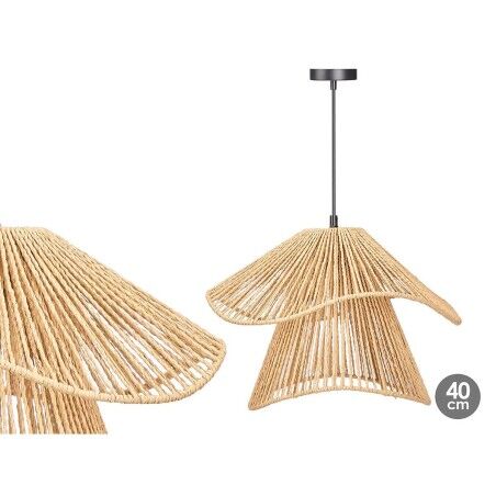Lampadario 24B513 Nero Naturale Metallo Carta 40 W 41 x 30 x 41 cm (4 Unità)