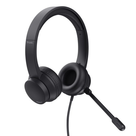 Auricolari con Microfono Trust HS-201 Nero