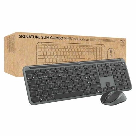 Tastiera e Mouse Logitech MK950 Grafite Qwerty in Spagnolo